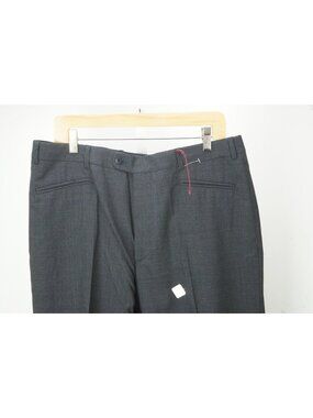 Zanella Blue Biege Plaid Wool Mens Dress Pants Sz 54 EU BRAND NEW